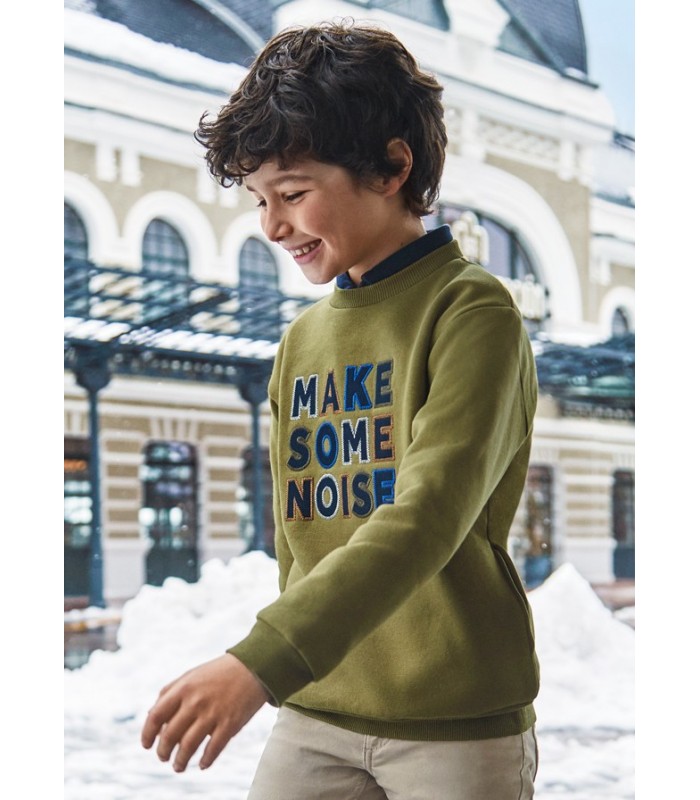 SUDADERA NIÑO MAKE SOME NOISE MAYORAL