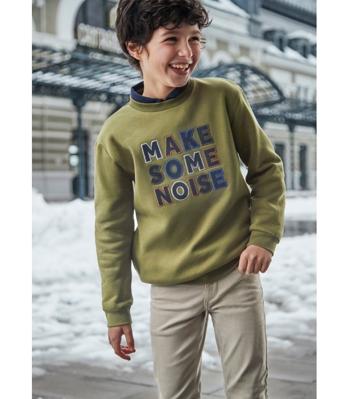 SUDADERA NIÑO MAKE SOME NOISE MAYORAL