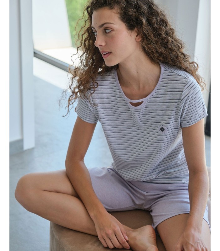 PIJAMA MUJER RAYAS MASSANA
