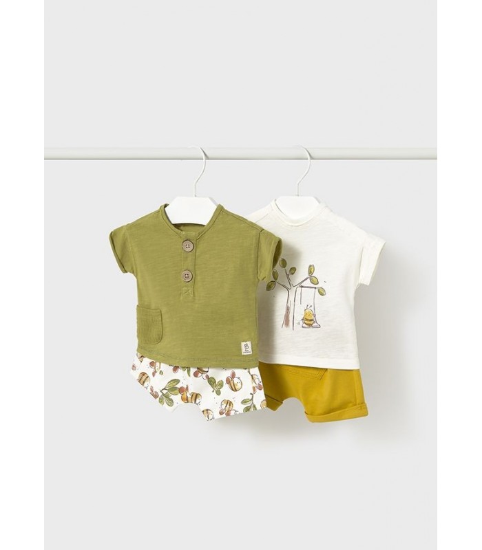 PACK DOS CONJUNTOS BEBE NIÑO ABEJAS MAYORAL