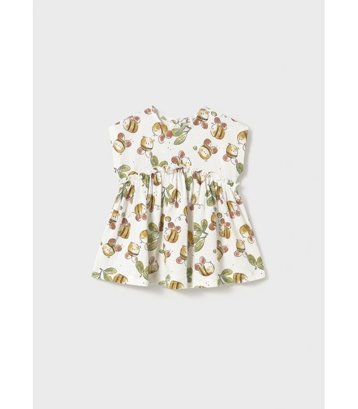 VESTIDO PUNTO ABEJAS BEBE NIÑA MAYORAL