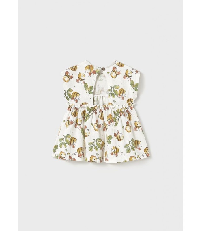 VESTIDO PUNTO ABEJAS BEBE NIÑA MAYORAL