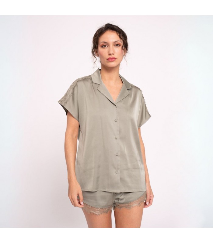 PIJAMA MUJER ABIERTO SATEN MUYDEMI