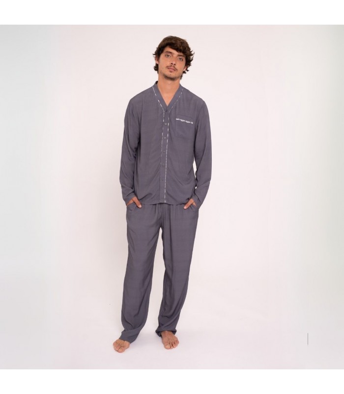 PIJAMA HOMBRE LARGO ABIERTO MUYDEMI