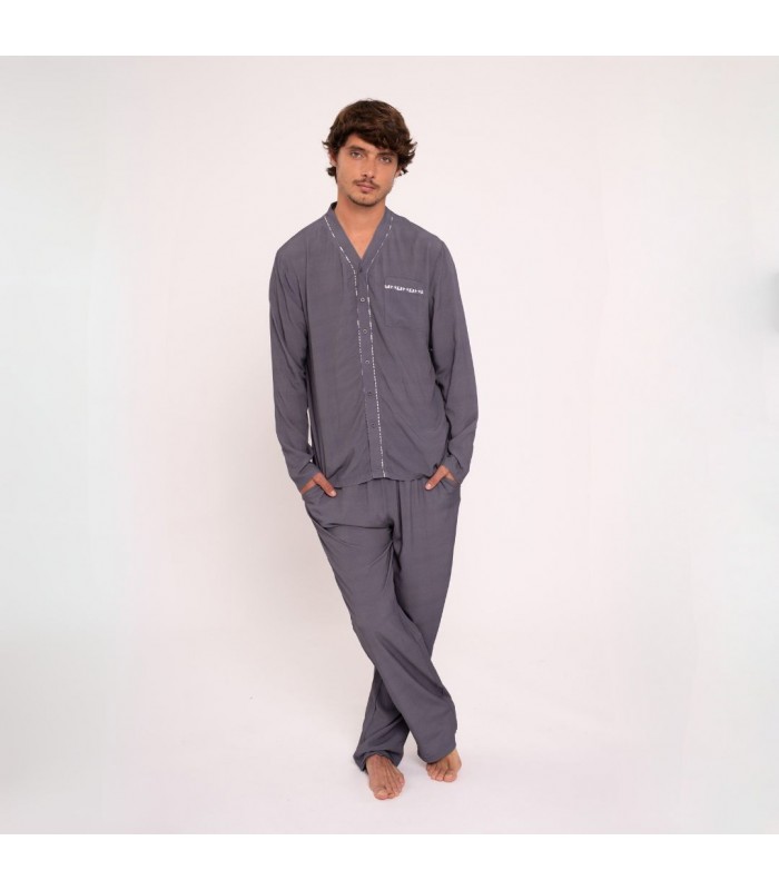 PIJAMA HOMBRE LARGO ABIERTO MUYDEMI