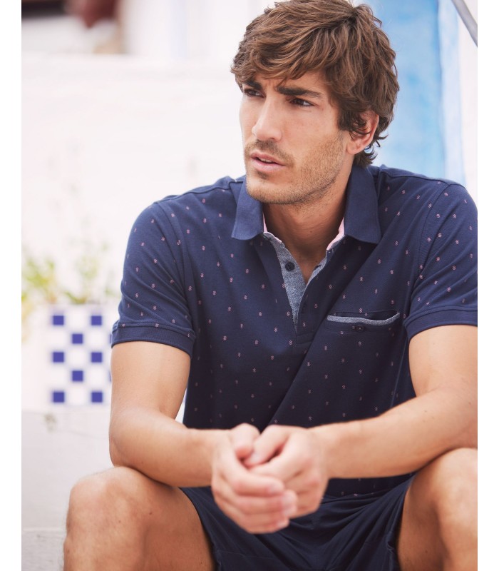 POLO HOMBRE MICRO ESTAMPADO MASSANA