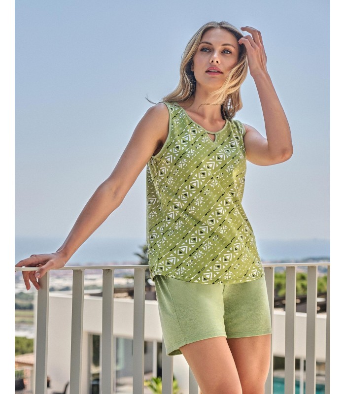 PIJAMA MUJER GEOMETRIC MASSANA