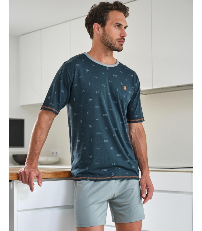 PIJAMA HOMBRE ESTAMPADO MASSANA