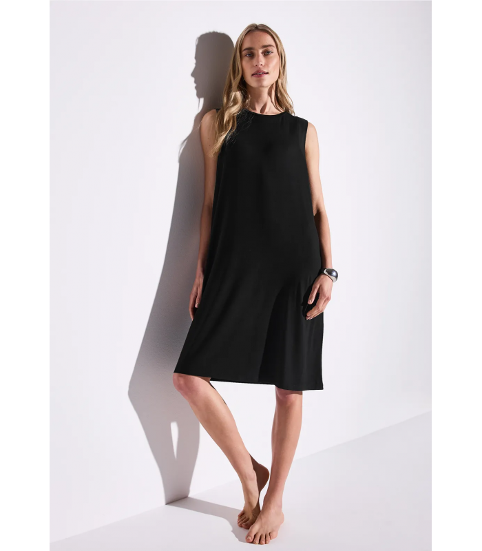 VESTIDO CON DETALLE GASA STREET ONE