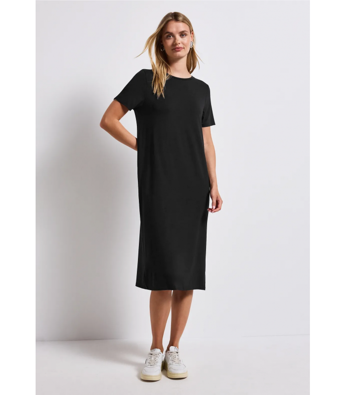VESTIDO CON DETALLE ABERTURA STREET ONE