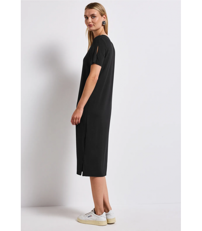 VESTIDO CON DETALLE ABERTURA STREET ONE