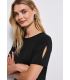 VESTIDO CON DETALLE ABERTURA STREET ONE