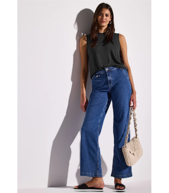TOP DE JERSEY CON REMACHES STREET ONE