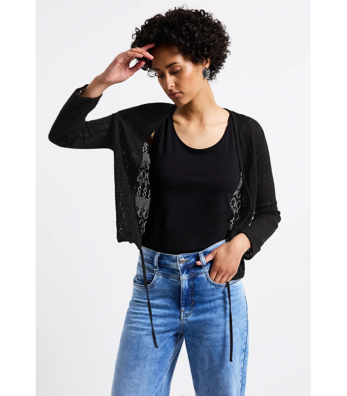 CHAQUETA ABIERTA EFECTO AJOUR STREET ONE
