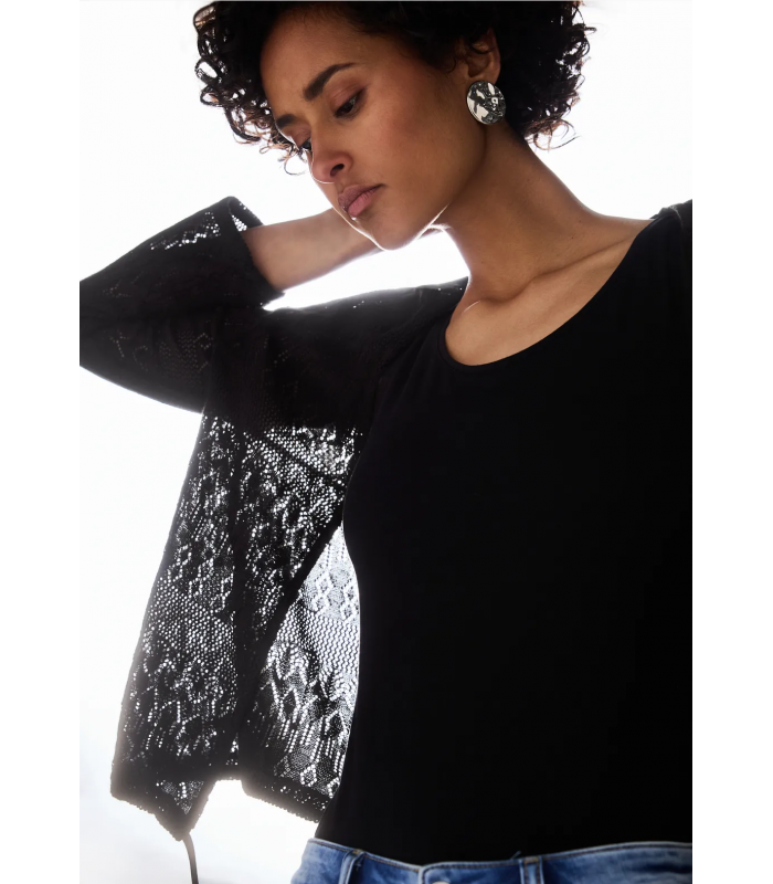 CHAQUETA ABIERTA EFECTO AJOUR STREET ONE