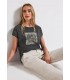 CAMISETA ILUSTRACIONES EFECTO LAVADO  MUJER STREET ONE