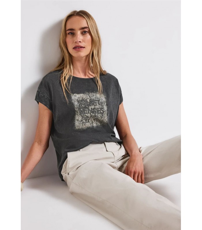 CAMISETA ILUSTRACIONES EFECTO LAVADO  MUJER STREET ONE