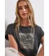 CAMISETA ILUSTRACIONES EFECTO LAVADO  MUJER STREET ONE
