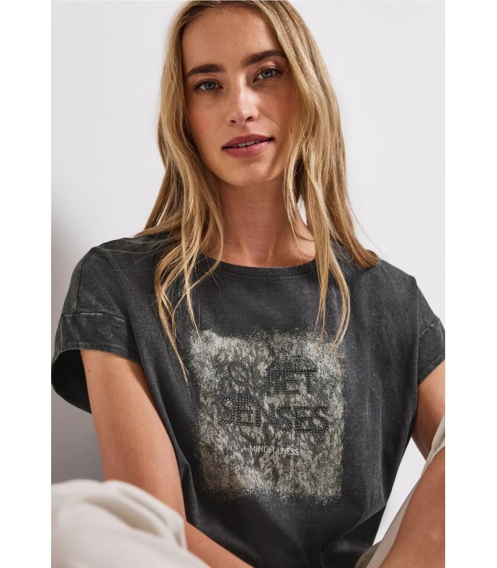 CAMISETA ILUSTRACIONES EFECTO LAVADO  MUJER STREET ONE