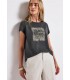 CAMISETA ILUSTRACIONES EFECTO LAVADO  MUJER STREET ONE