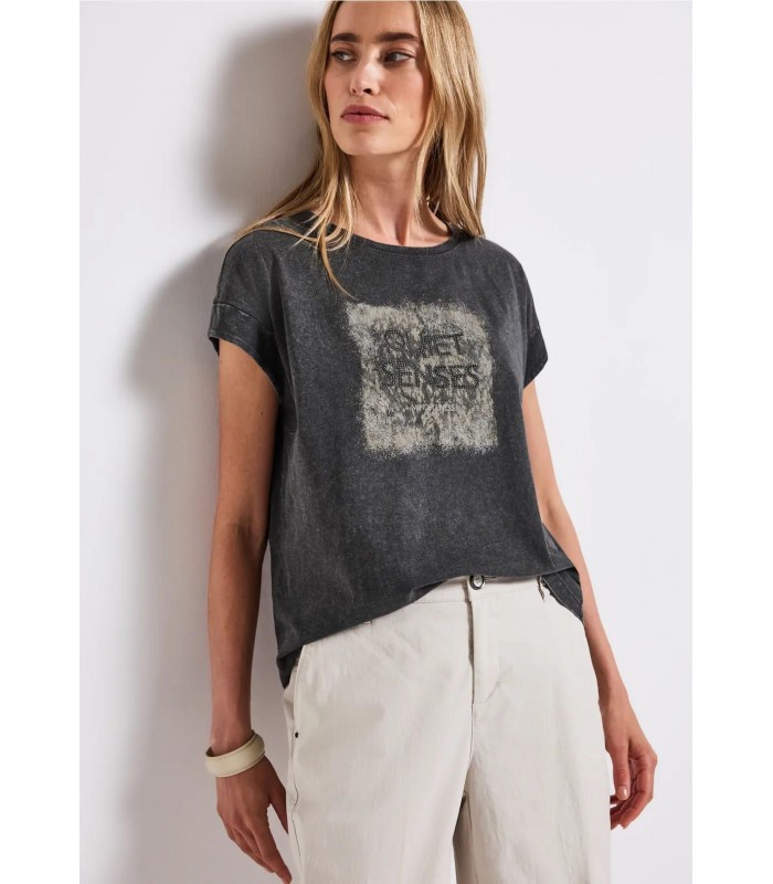 CAMISETA ILUSTRACIONES EFECTO LAVADO  MUJER STREET ONE