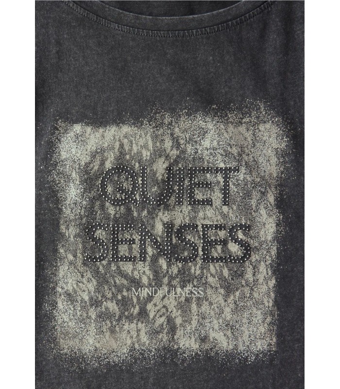 CAMISETA ILUSTRACIONES EFECTO LAVADO  MUJER STREET ONE