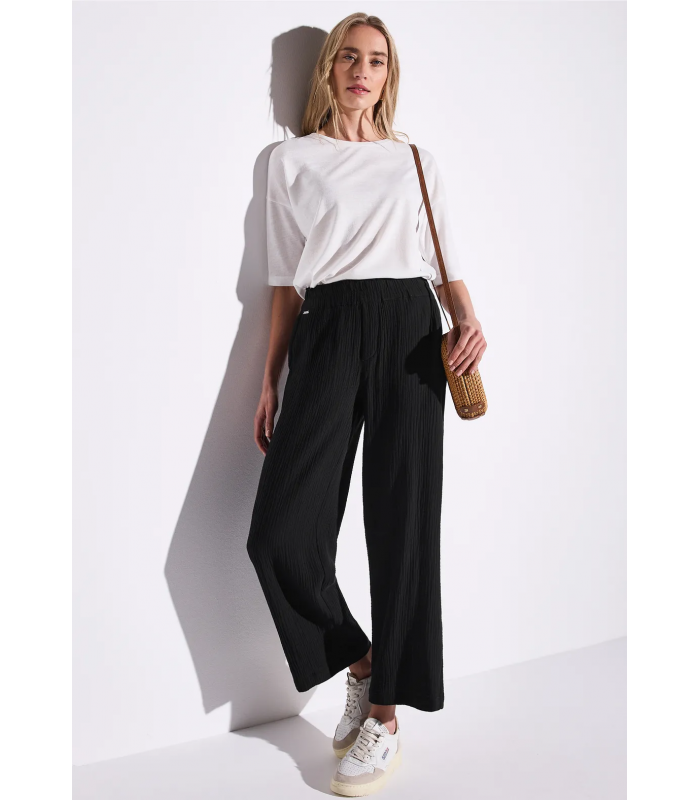 PANTALÓN MUSELINA PIERNA ANCHA STREET ONE