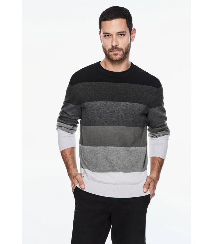 SUETER DE PUNTO FINO BLOQUES HOMBRE STREET ONE