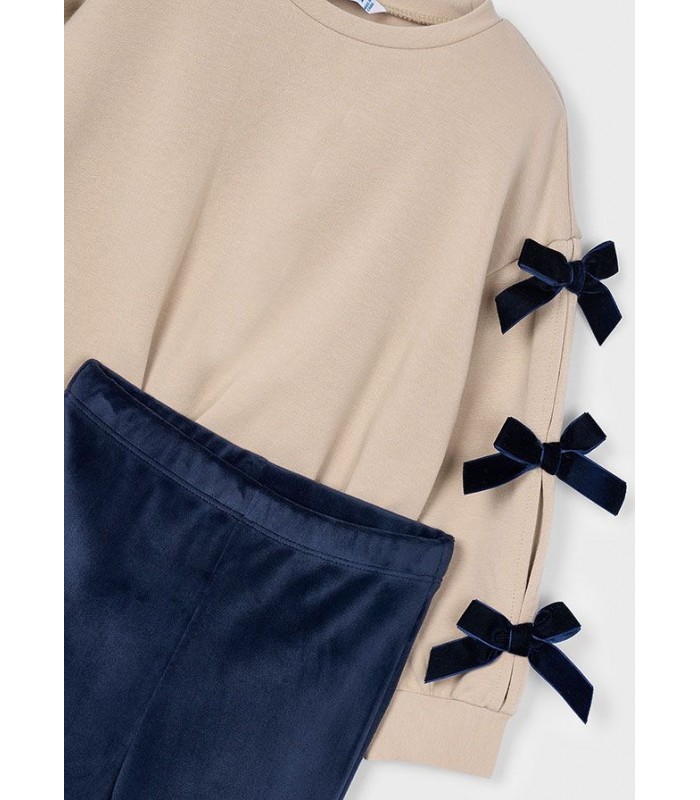 CONJUNTO LEGGING SUDADERA LAZOS NIÑA MAYORAL