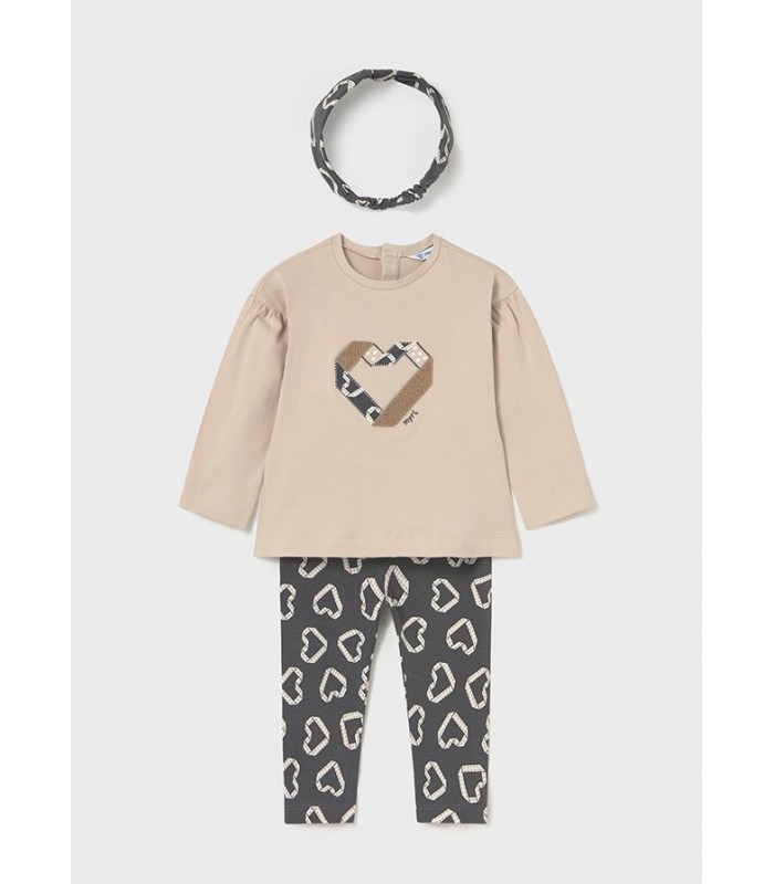 CONJUNTO LEGGING CORAZONES BEBÉ NIÑA MAYORAL