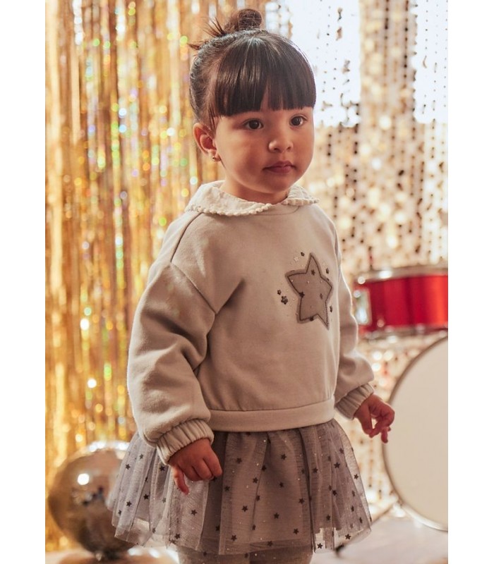 VESTIDO BEBÉ NIÑA TUL ESTRELLAS MAYORAL