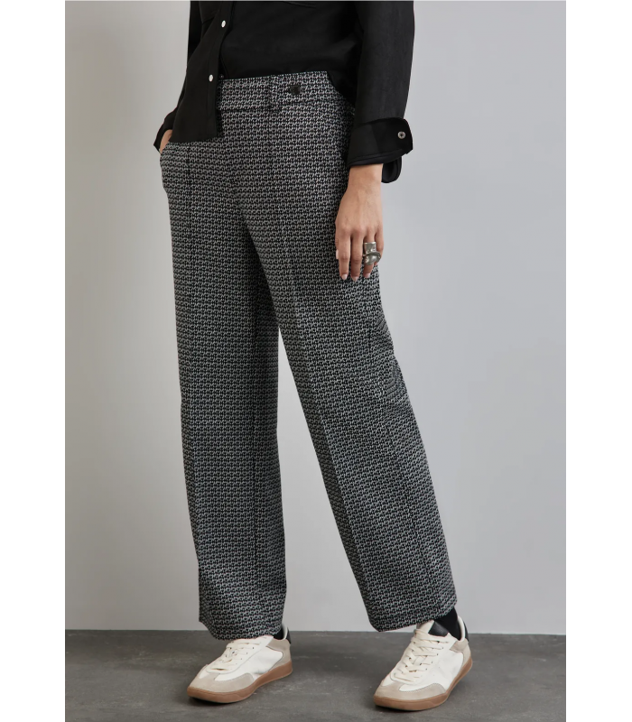 PANTALÓN ANCHO JACQUARD MUJER STREET ONE