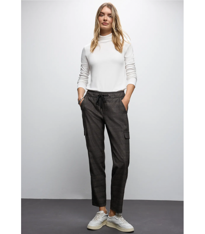 PANTALÓN CARGO CUADROS MUJER STREET ONE