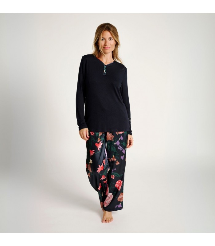 PIJAMA MUJER FLORES MUYDEMI
