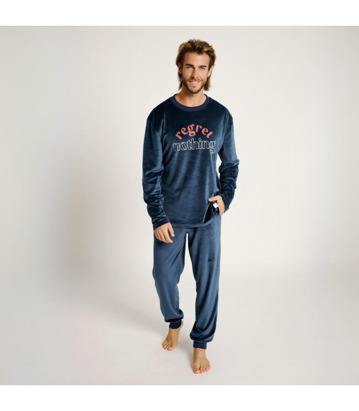 PIJAMA HOMBRE MICRO CORALINA REGRET NOTHING MUYDEMI