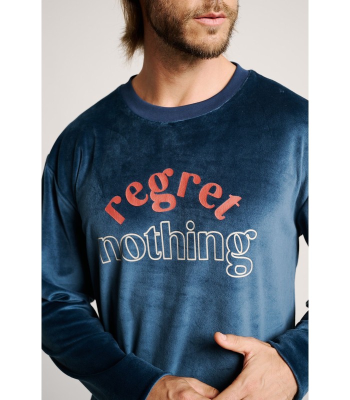 PIJAMA HOMBRE MICRO CORALINA REGRET NOTHING MUYDEMI