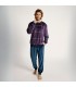 PIJAMA HOMBRE MICRO CORALINA CUADROS MUYDEMI