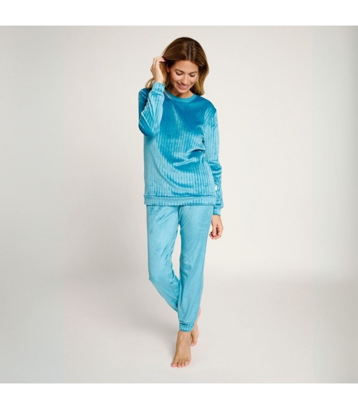 PIJAMA MUJER MICRO CORALINA RAYAS MUYDEMI
