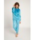 PIJAMA MUJER MICRO CORALINA RAYAS MUYDEMI