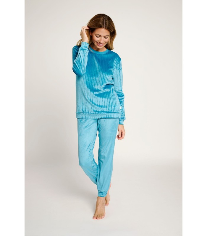 PIJAMA MUJER MICRO CORALINA RAYAS MUYDEMI