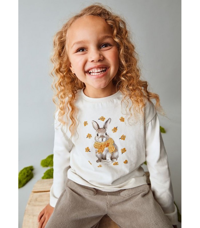 CAMISETA NIÑA CONEJO MAYORAL