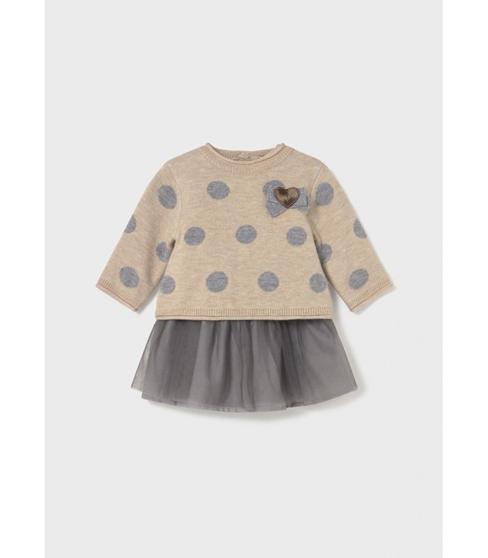 VESTIDO COMBINADO TUL BEBÉ NIÑA MAYORAL