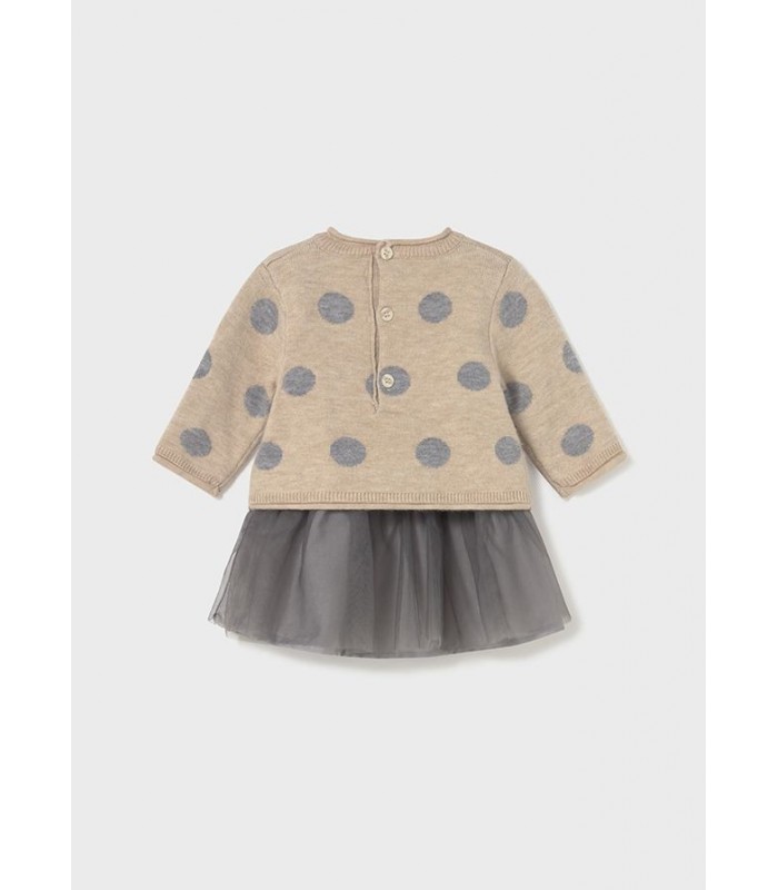 VESTIDO COMBINADO TUL BEBÉ NIÑA MAYORAL
