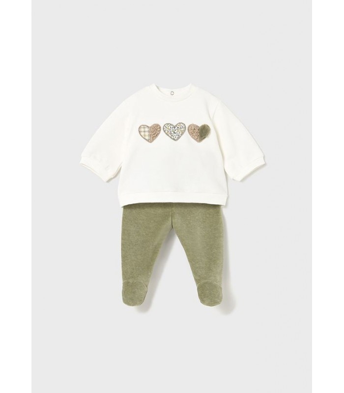 CONJUNTO POLAINA CORAZONES BEBÉ NIÑA MAYORAL