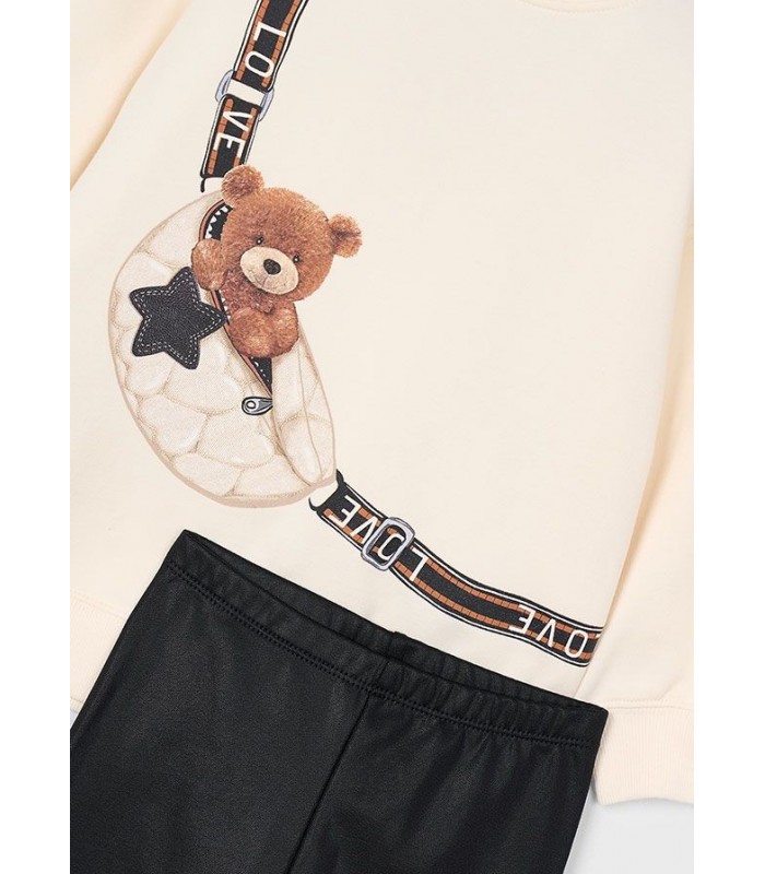 CONJUNTO LEGGINGS OSO NIÑA MAYORAL