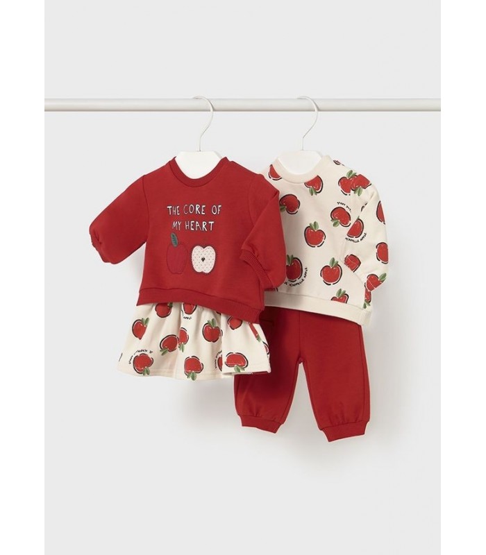PACK DOS CONJUNTOS MANZANA BEBE NIÑA MAYORAL