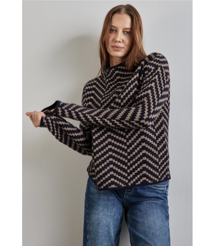 JERSEY MUJER JACQUARD STREET ONE