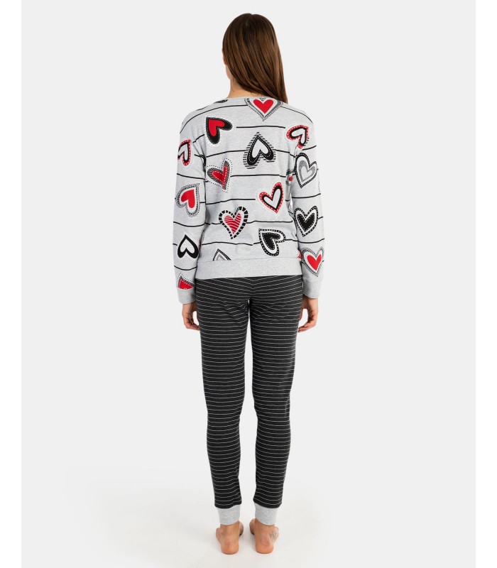 PIJAMA MUJER CORAZONES MASSANA