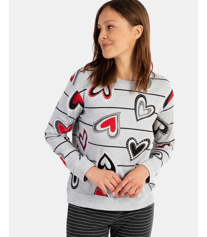 PIJAMA MUJER CORAZONES MASSANA