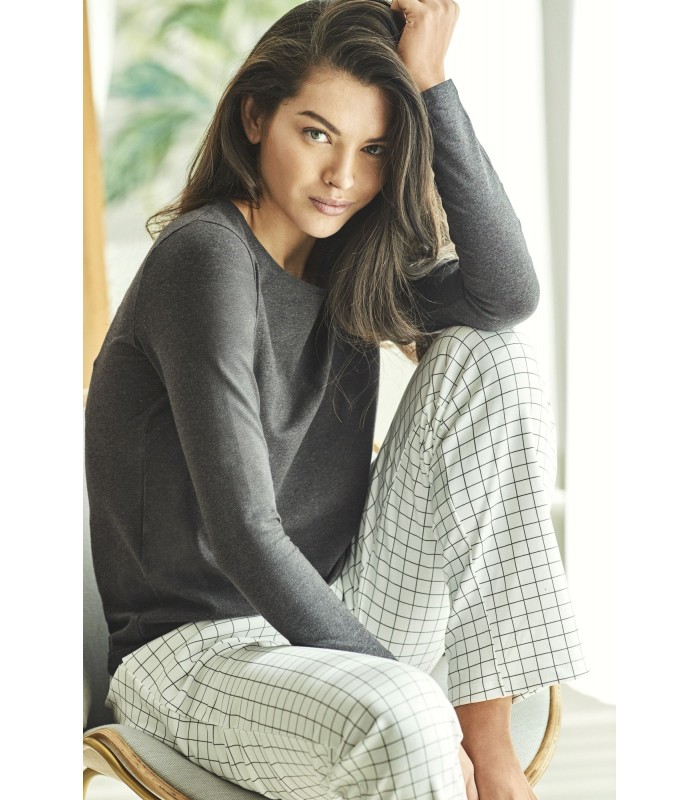 PIJAMA MUJER CUADROS SELMARK